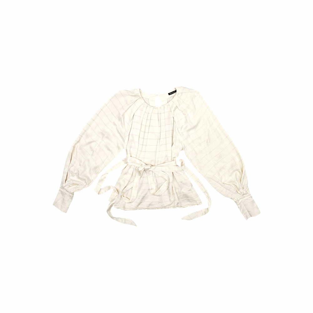 Hammered Satin Tie Woven Blouse - Karen Millen