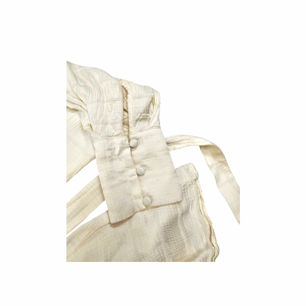 Hammered Satin Tie Woven Blouse - Karen Millen