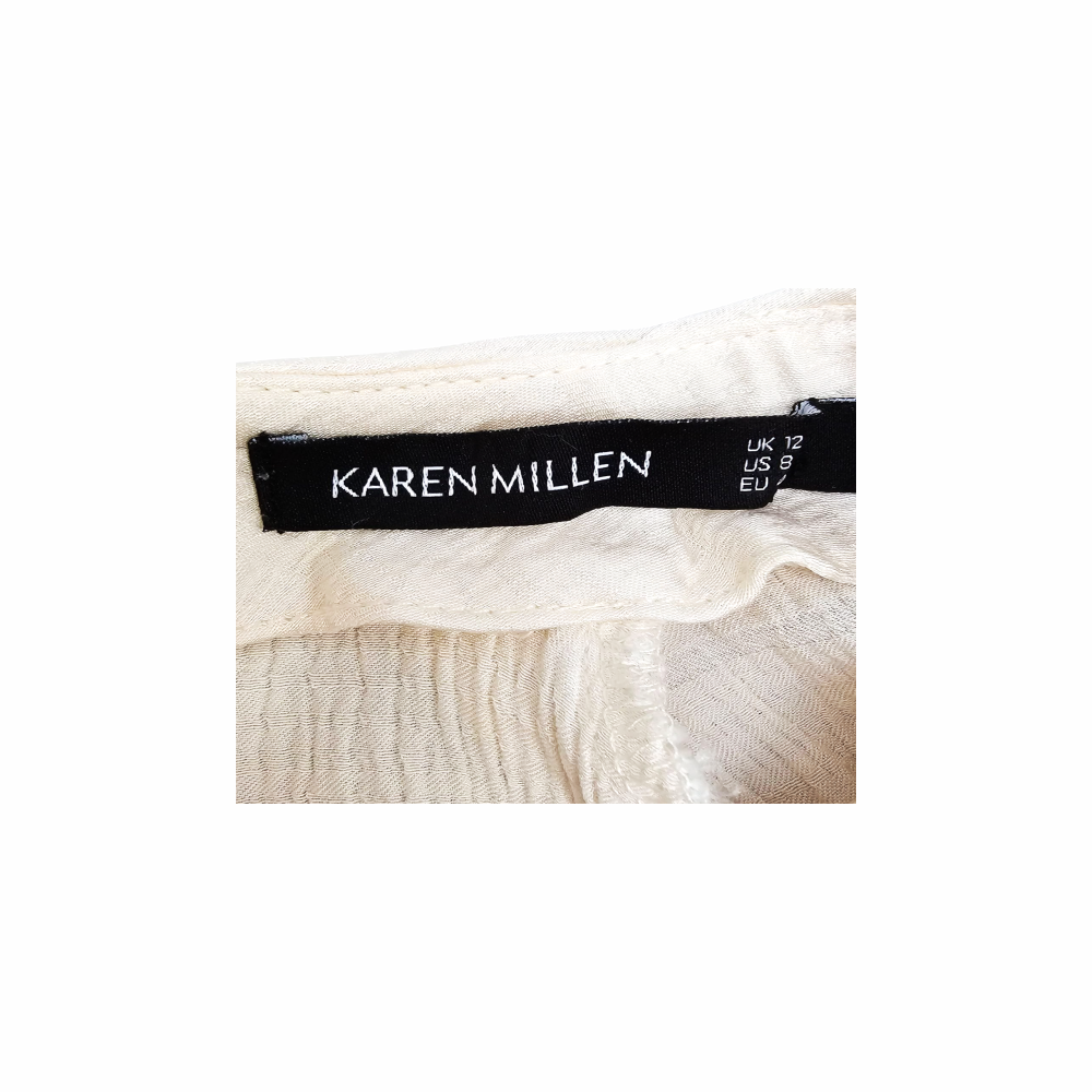 Hammered Satin Tie Woven Blouse - Karen Millen