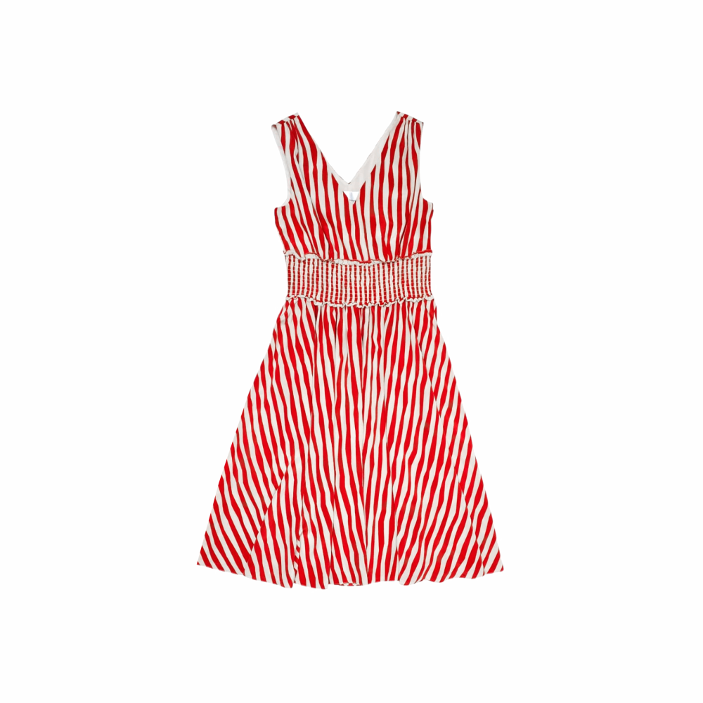 Ambery Poppy Stripe Silk Dress - L.K. Bennett