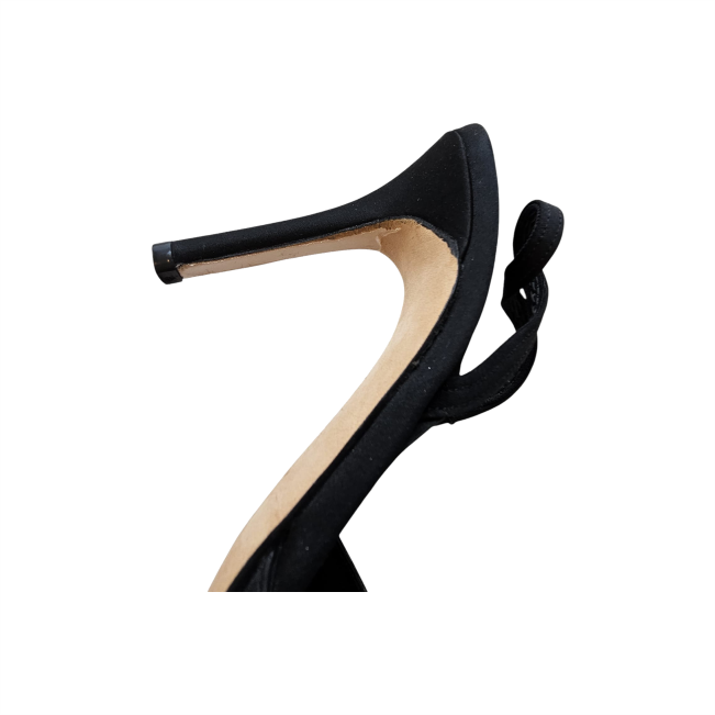 Pearl Embellished Suede Sling Back Peep Toe Sandals - LK Bennett - Re:Velvet