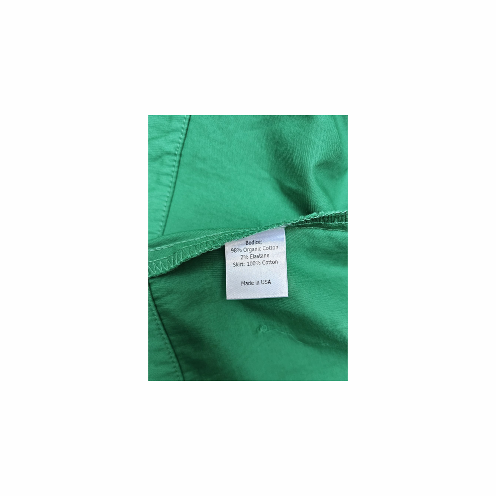 Pleated Organic Poplin and cotton midi dress - La Ligne