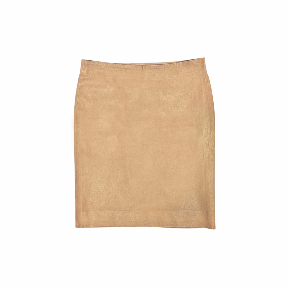 Stretch Lamb Leather Straight Tube Skirt - Row - Re:Velvet