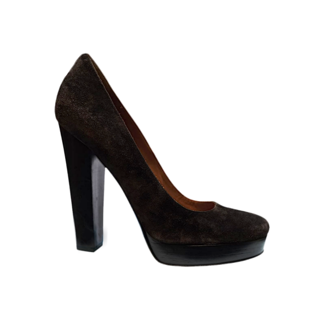 Suede Platform Pumps - LANVIN - Re:Velvet