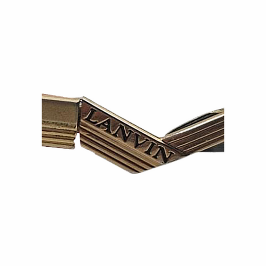 90s Zigzag Temple Oval Sunglasses - Lanvin