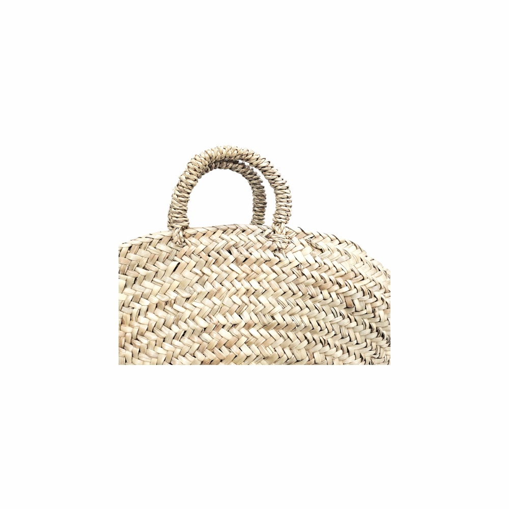 Large Round Wicker Market Shopper Basket