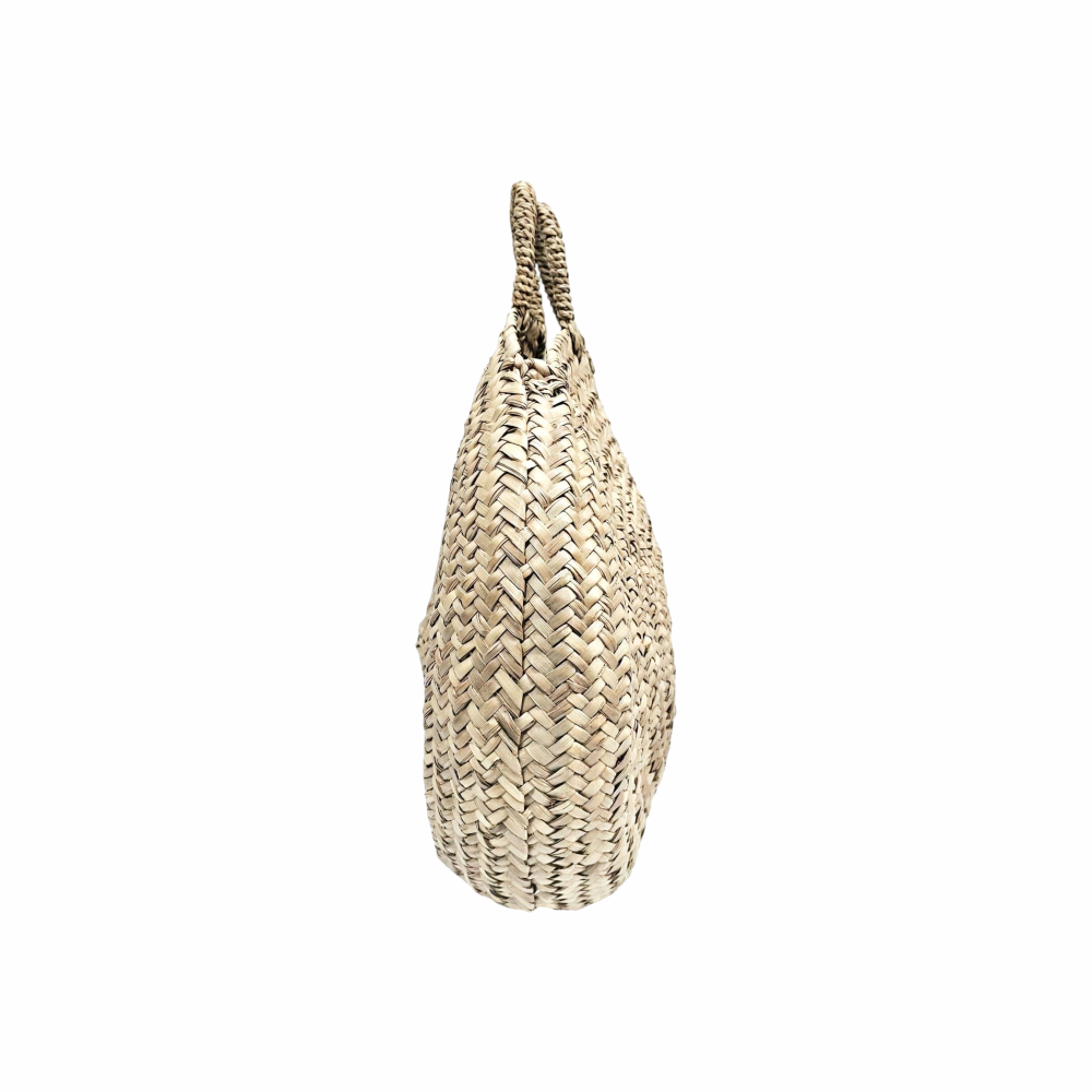 Large Round Wicker Market Shopper Basket