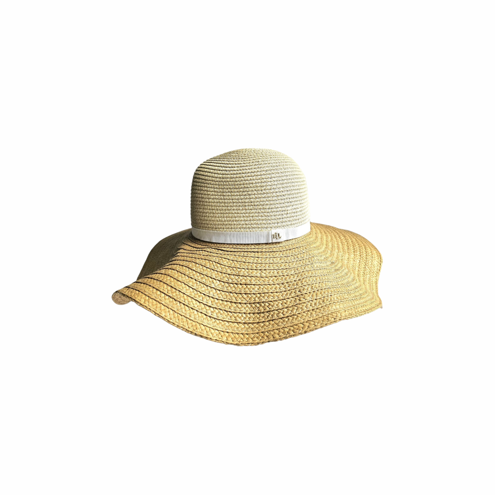 Dual Colour Raffia Sun Hat - Lauren Ralph Lauren - Re:Velvet