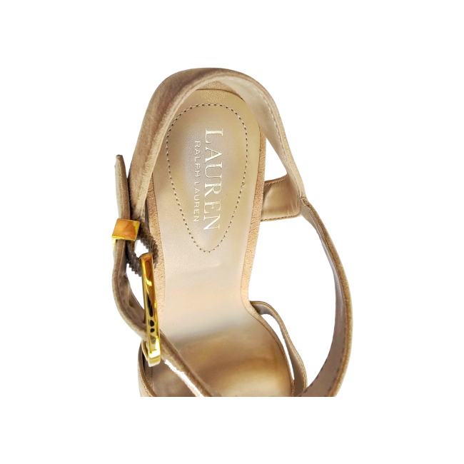 High Heel Suede Sandals - Lauren by Ralph Lauren - Re:Velvet