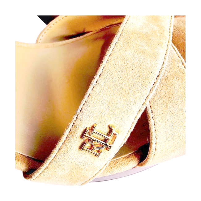High Heel Suede Sandals - Lauren by Ralph Lauren - Re:Velvet
