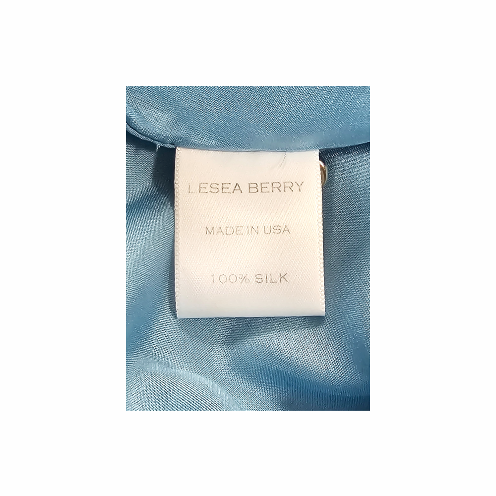 Silk Midi Dress with Grosgrain Tie Straps – Lesea by Lesea Berry