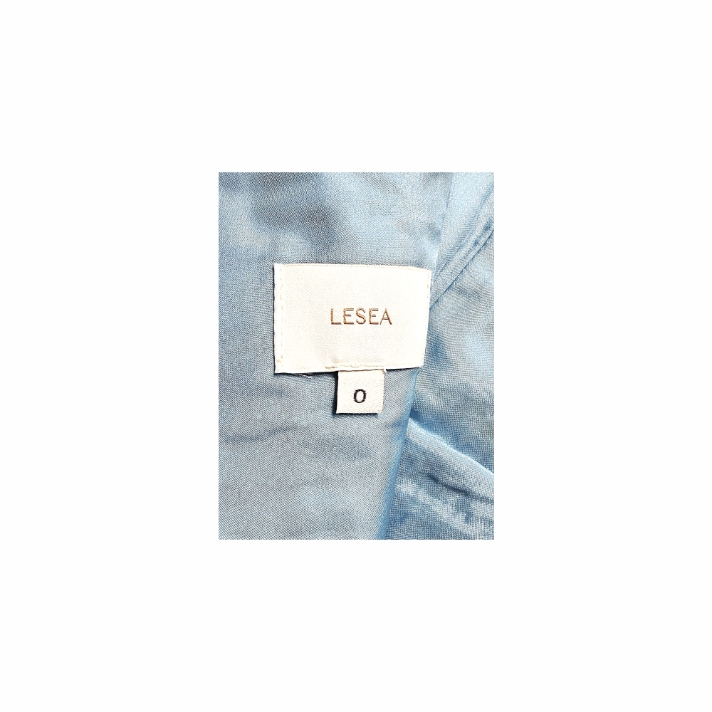 Silk Midi Dress with Grosgrain Tie Straps – Lesea by Lesea Berry