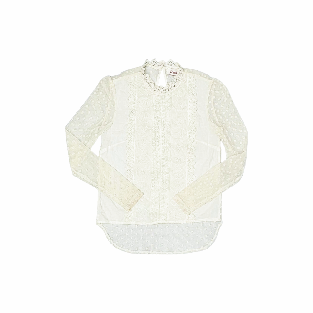 Bohemian Sheer Lace Blouse - Louche