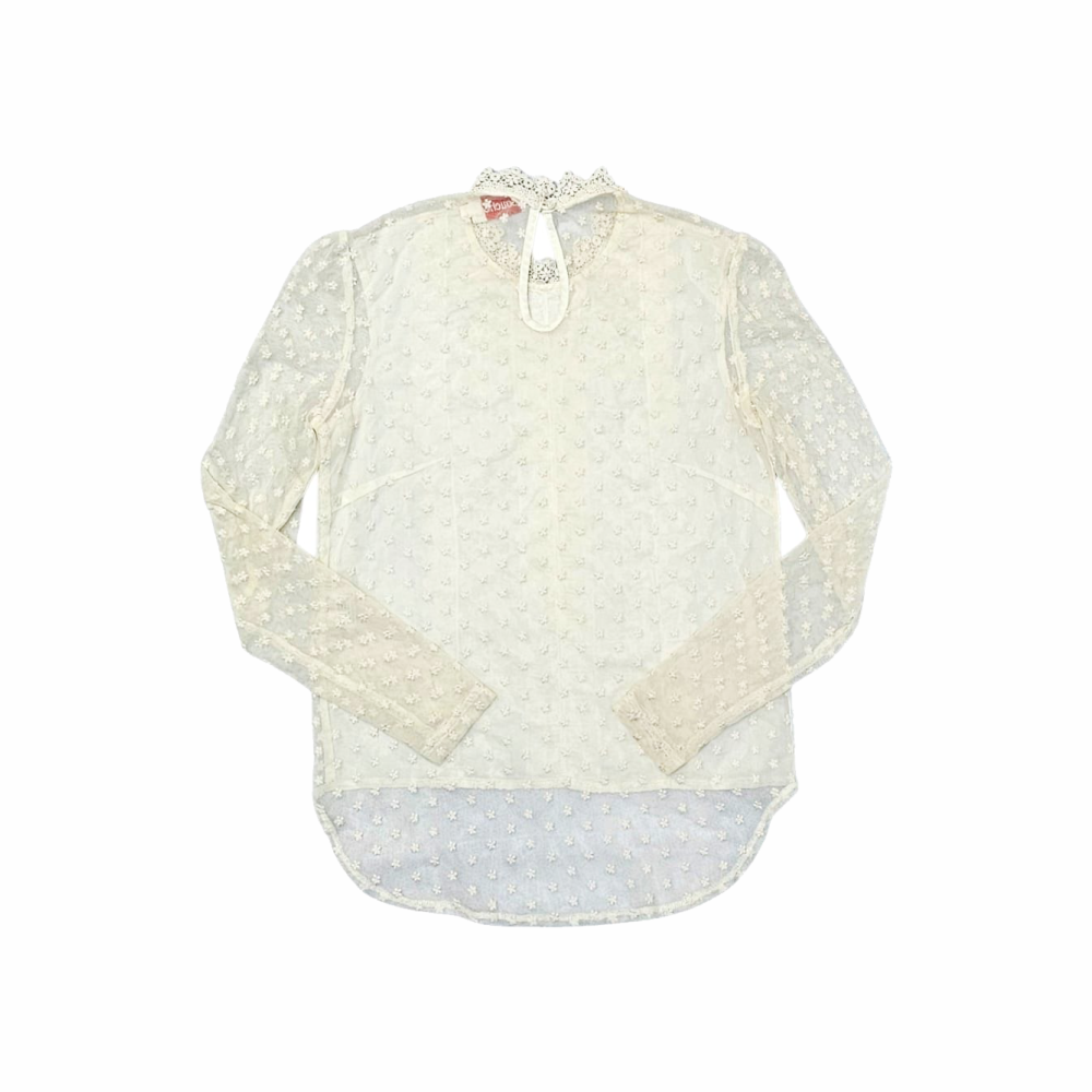 Bohemian Sheer Lace Blouse - Louche