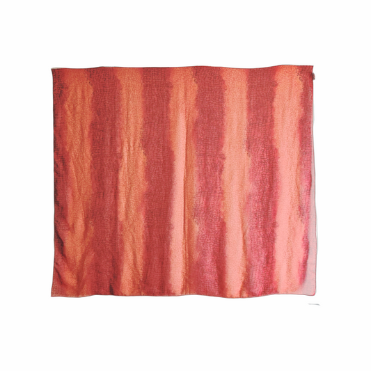 Vintage Louis Féraud Paris Beachwear red abstract-print pareo / sarong in 100% lightweight polyester, circa 1980s–1990s.