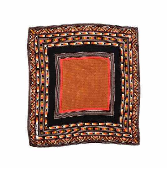 Vintage 1970s Silk Square Scarf - Louis Féraud - Re:Velvet