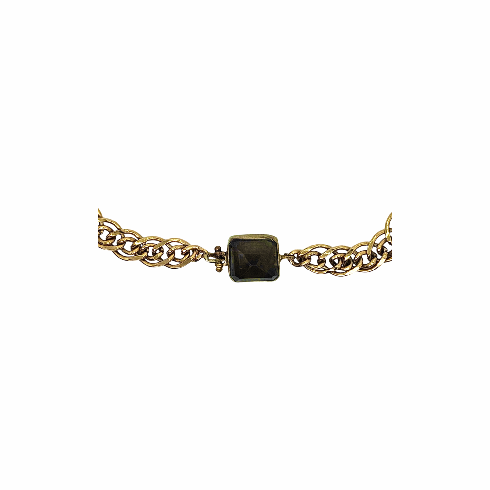 Animal Print Fedora with Removable Jewelled Customized Strap - Louise Green