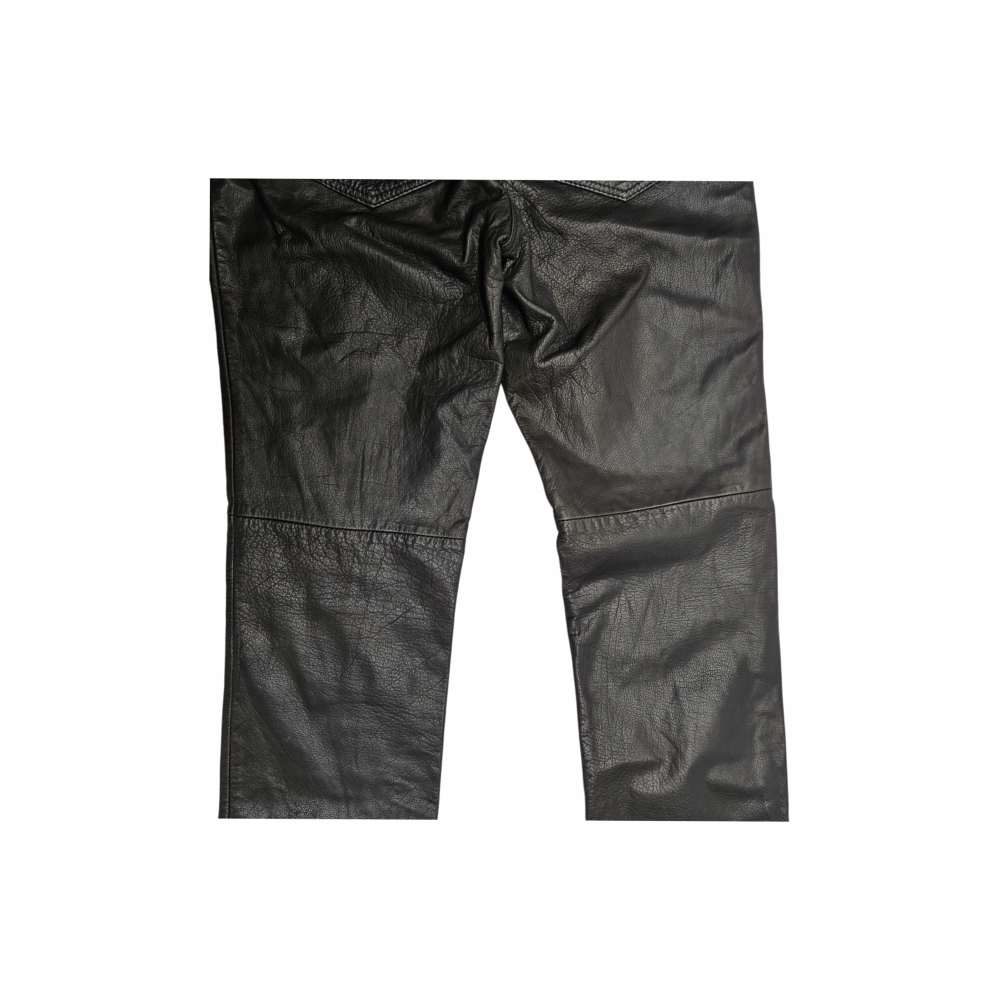 Low Rise Leather Trousers- DKNY JEANS - Re:Velvet