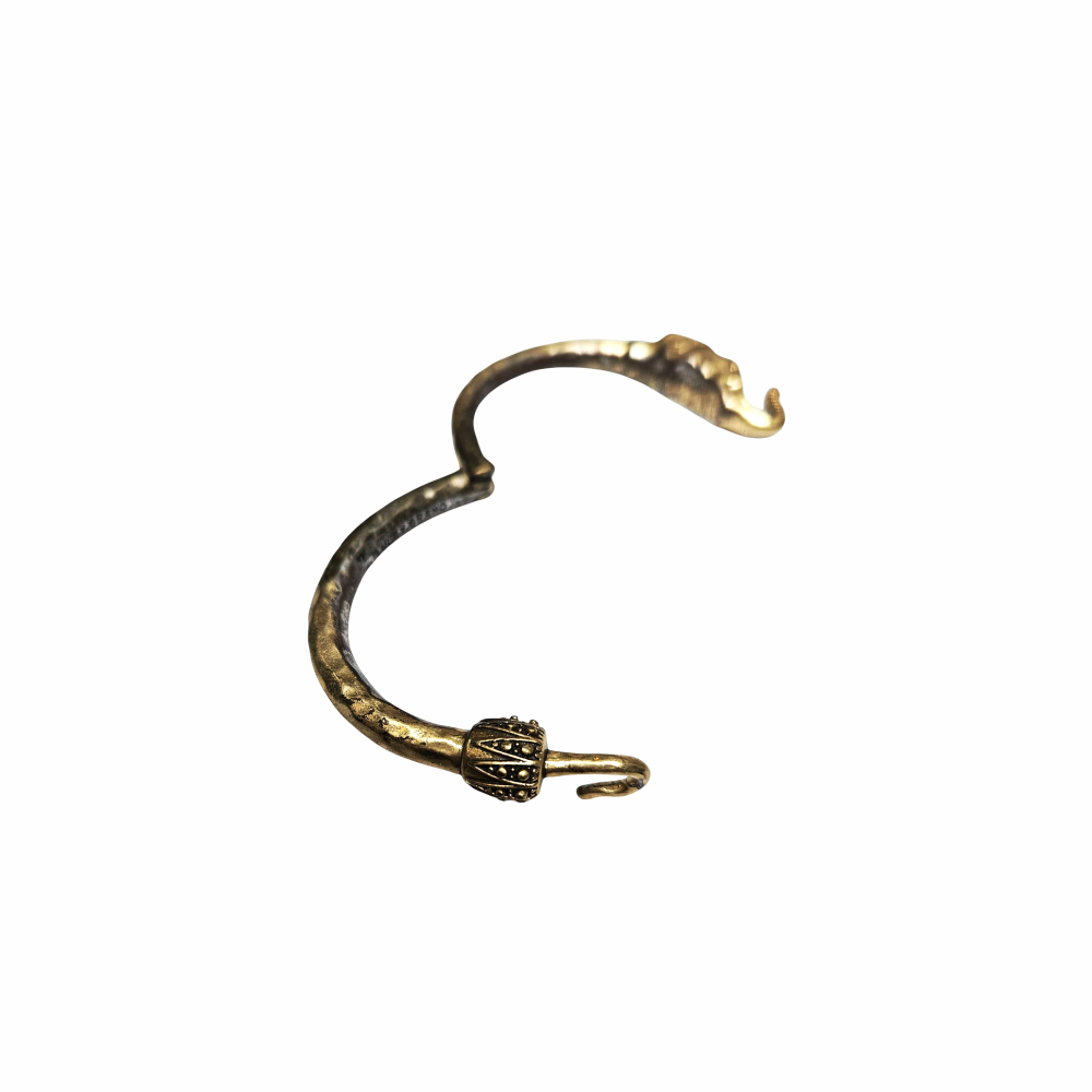 Vintage Gold Tone Elephant Hinged Bangle - Lucky Brand