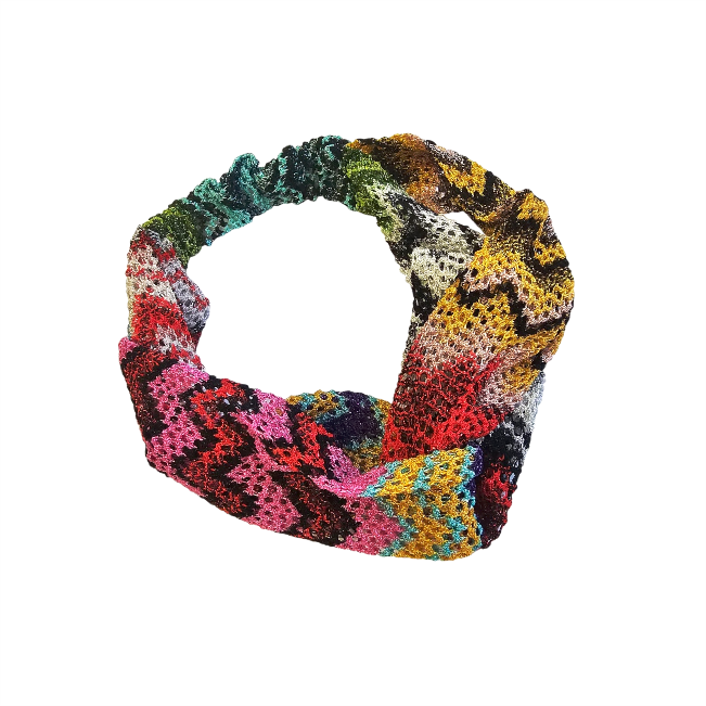 Metallic crochet knit headband - Missoni Mare - Re:Velvet