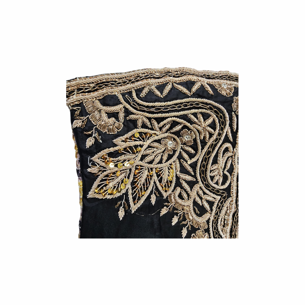Winter 2010-11 Strapless Embroidered Silk Bustier Dress with Leopard Smocked Back - Manoush
