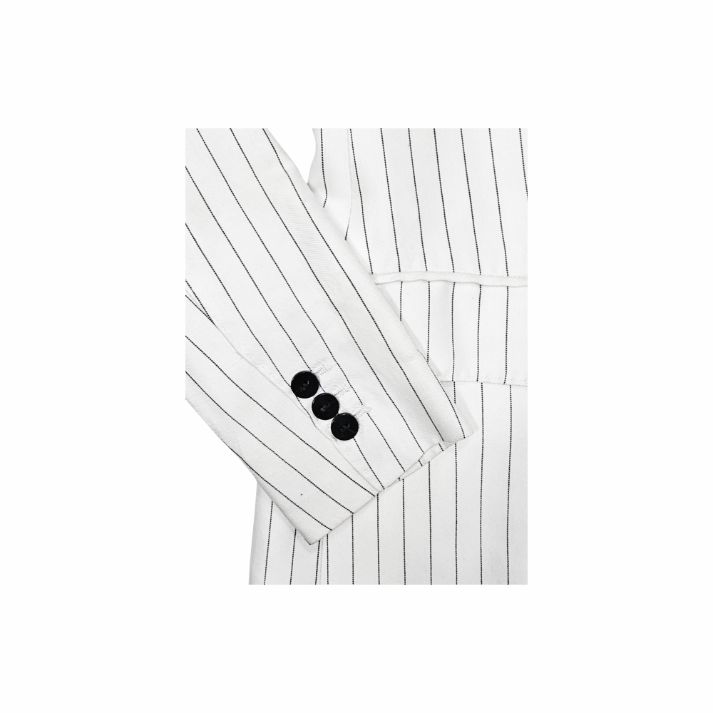 Pinstripe Double Breasted Blazer - Massimo Dutti
