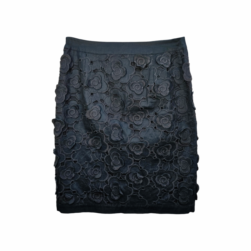 Pencil Skirt with Floral Embroideries - Max Mara - Re:Velvet