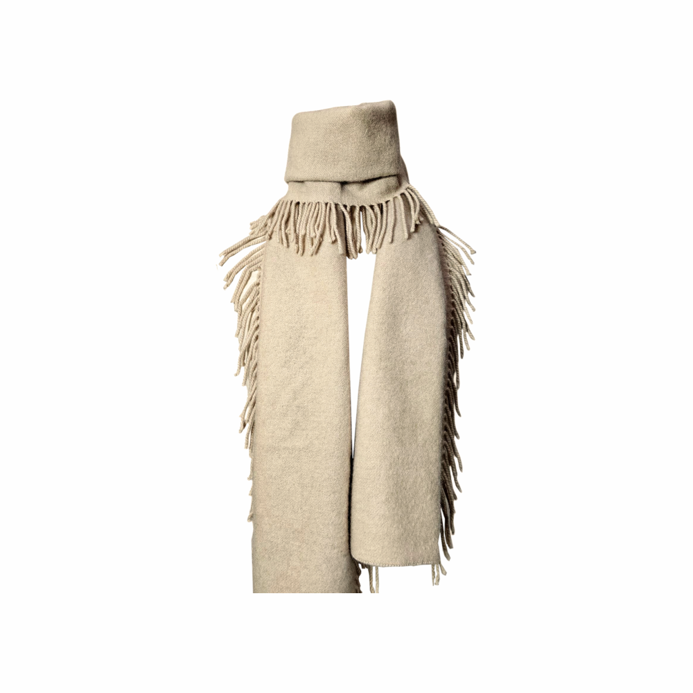 Double Fringe Cashmere Scarf - Meg Cohen - Re:Velvet