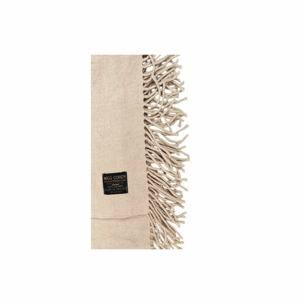 Double Fringe Cashmere Scarf - Meg Cohen - Re:Velvet