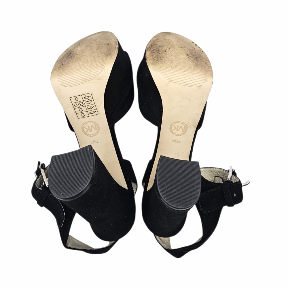 London Suede Platform Peep-Toe Sandal - Michael Michael Kors
