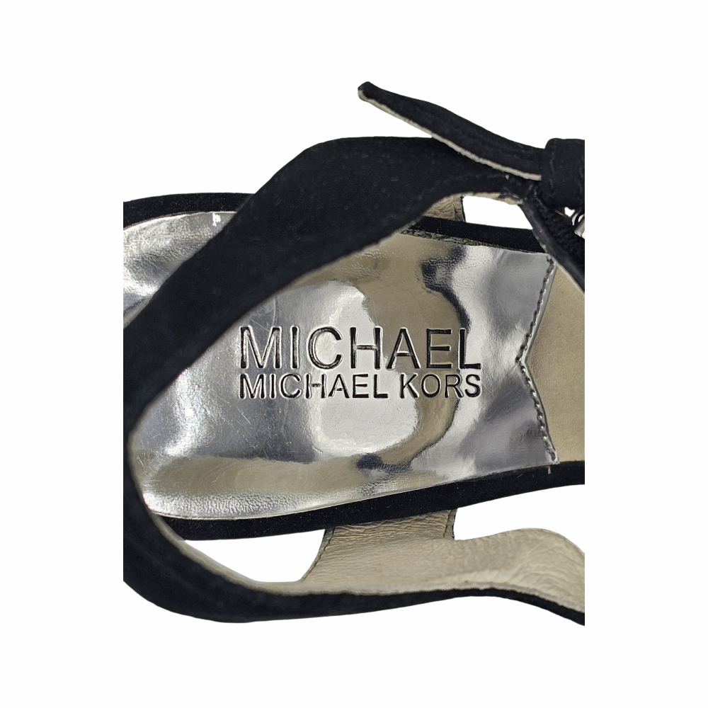 London Suede Platform Peep-Toe Sandal - Michael Michael Kors
