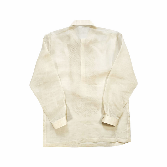Traditional Barong Shirt in Banana Fibre with Embroidery - Michel André