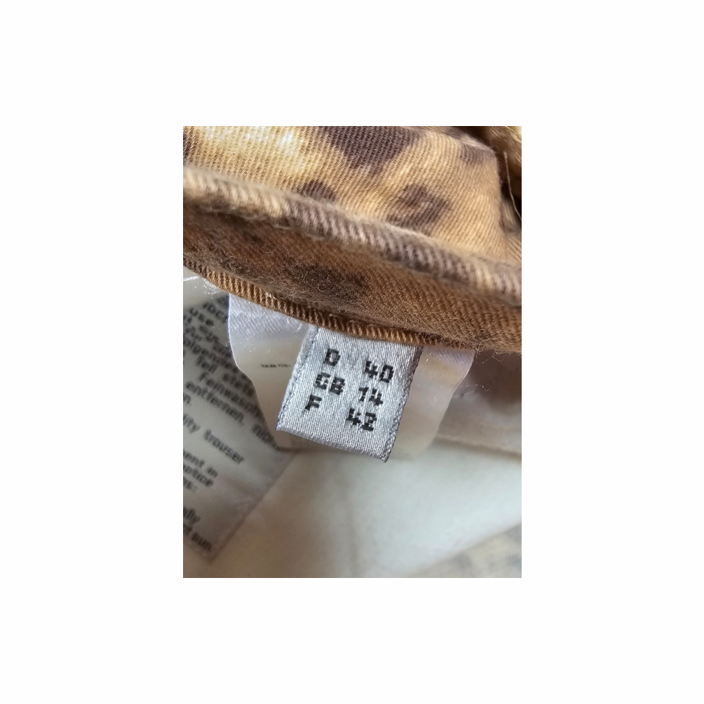 Y2K Leopard-Print Stretch Cotton Jeans - Michèle