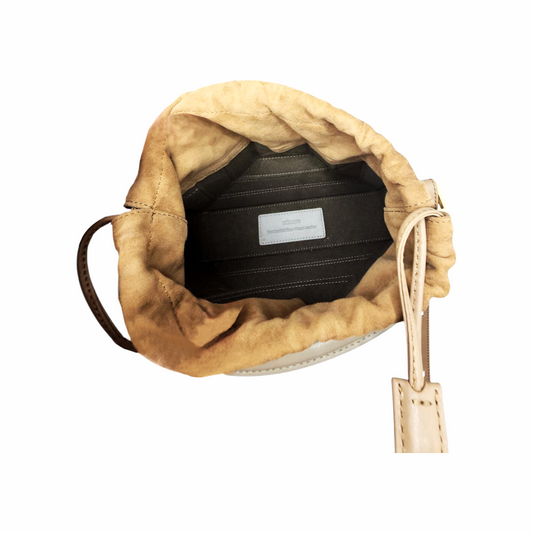 Geometric Panel Leather Top Handle Bag "Mini Sera Mia" - MLouye