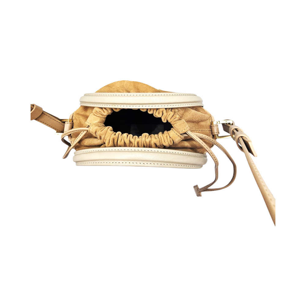 Geometric Panel Leather Top Handle Bag "Mini Sera Mia" - MLouye