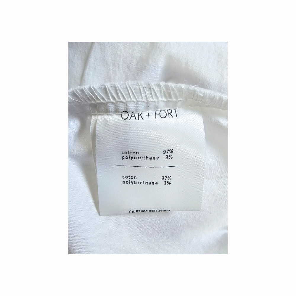 White Cotton Puff Sleeve Mini Dress - Oak + Fort