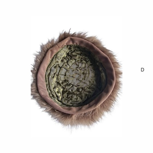 Ostrich Feather Hat 1960s - Re:Velvet