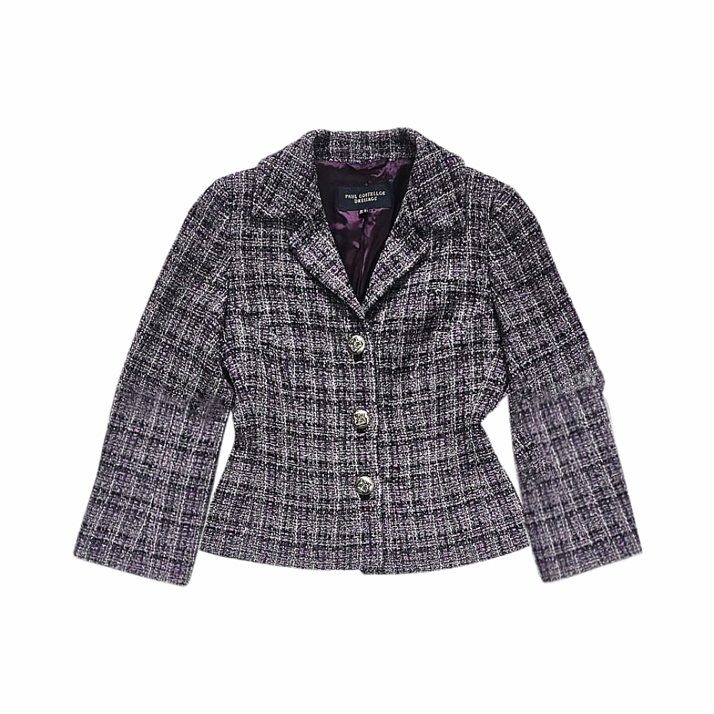 Tailored Wool Tweed Blazer - Paul Costelloe Dressage