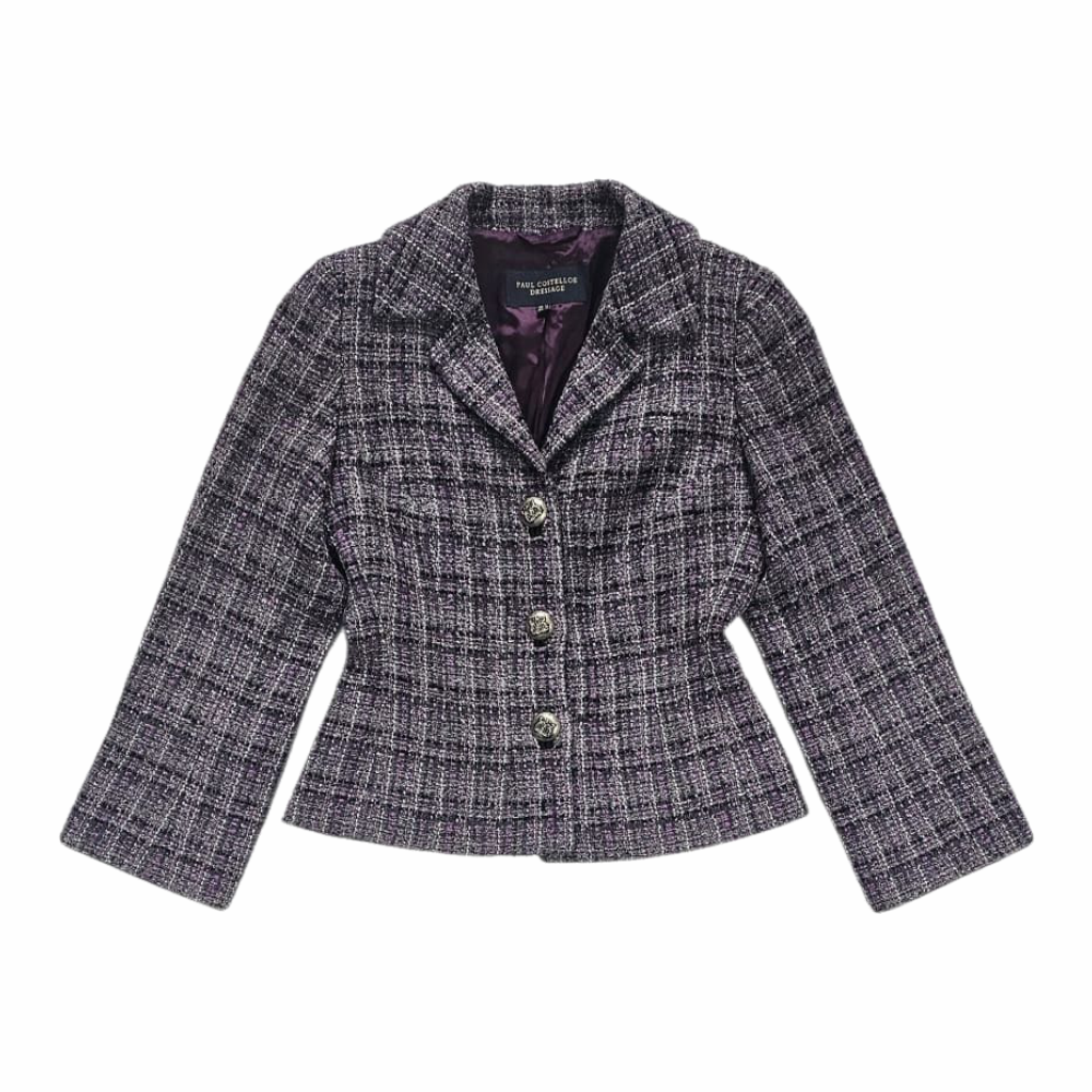 Tailored Wool Tweed Blazer - Paul Costelloe Dressage