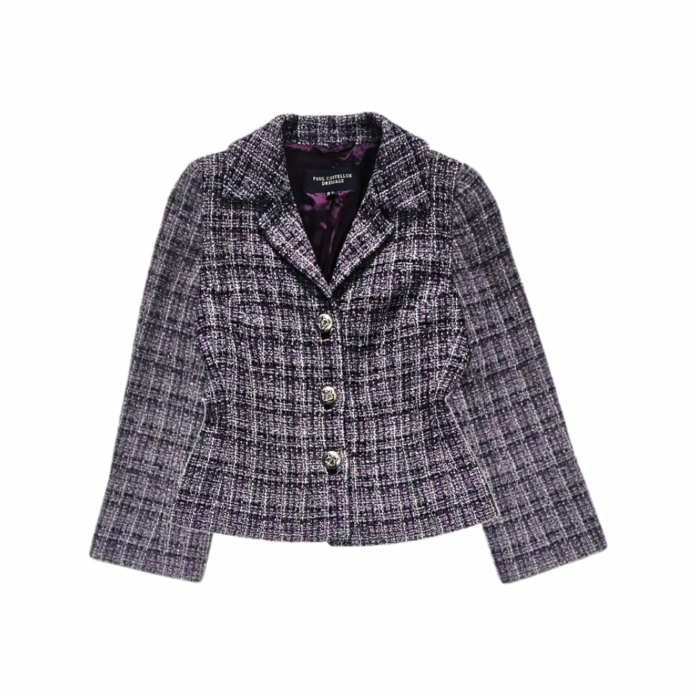 Tailored Wool Tweed Blazer - Paul Costelloe Dressage