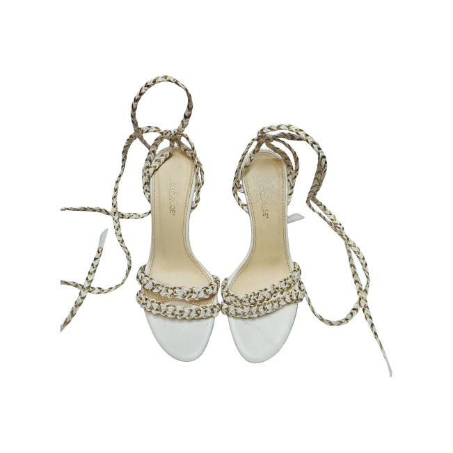 White & Gold Strappy Sandals - Paul & Joe - Re:Velvet