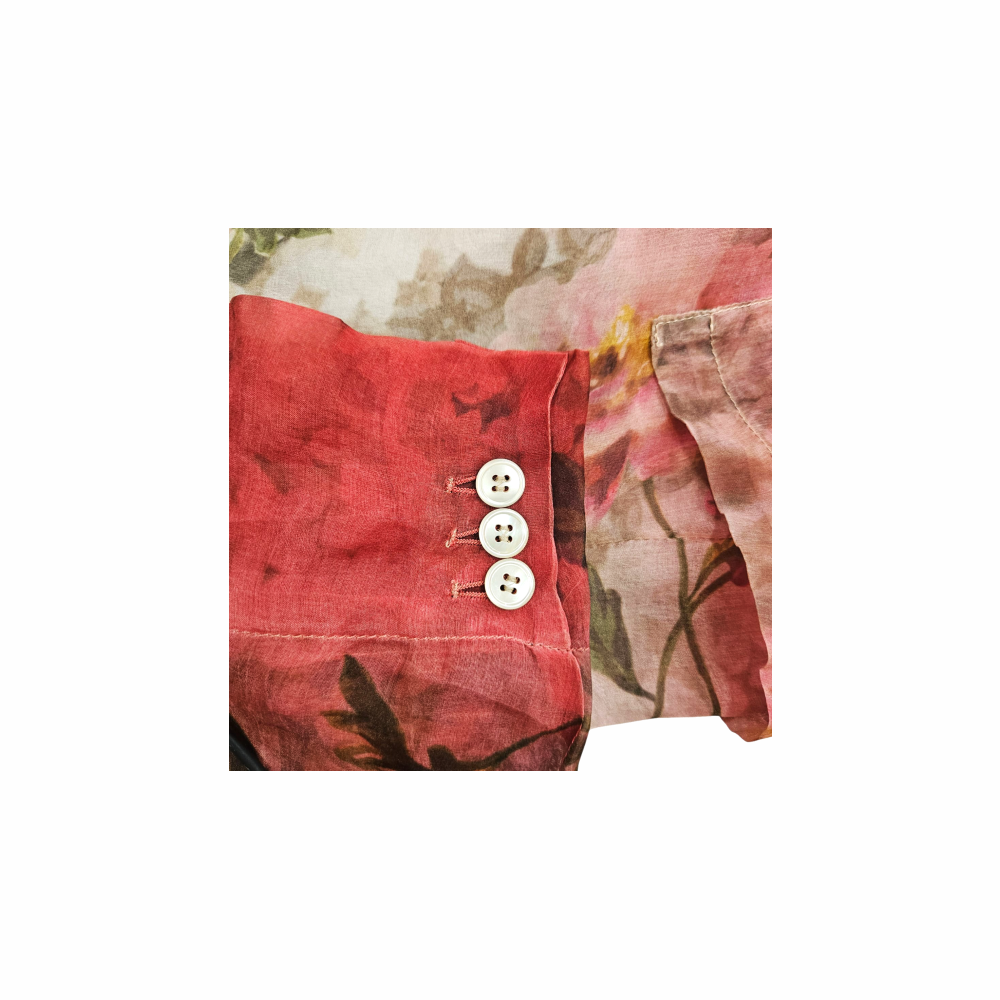 Floral Print Silk Organza Blazer - Paul Smith