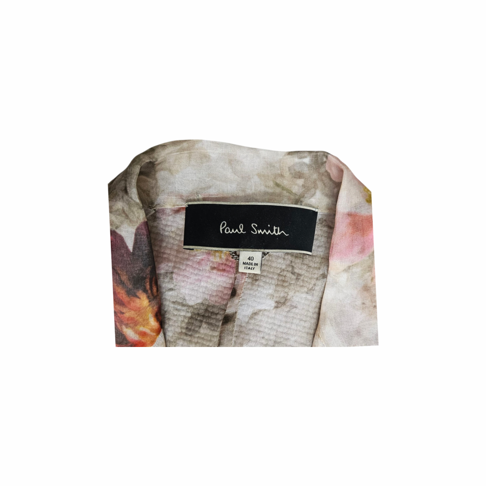 Floral Print Silk Organza Blazer - Paul Smith