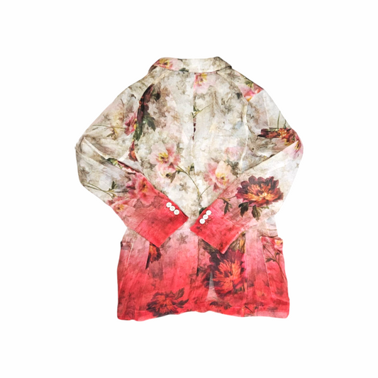 Floral Print Silk Organza Blazer - Paul Smith