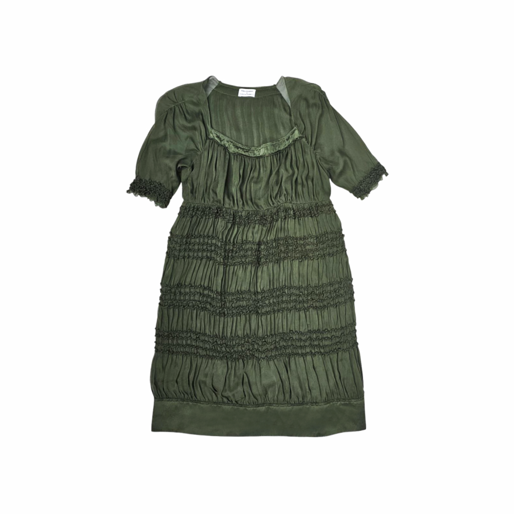 Pleated Silk Chiffon Empire Line Dress - Philosophy Di Alberta Ferretti