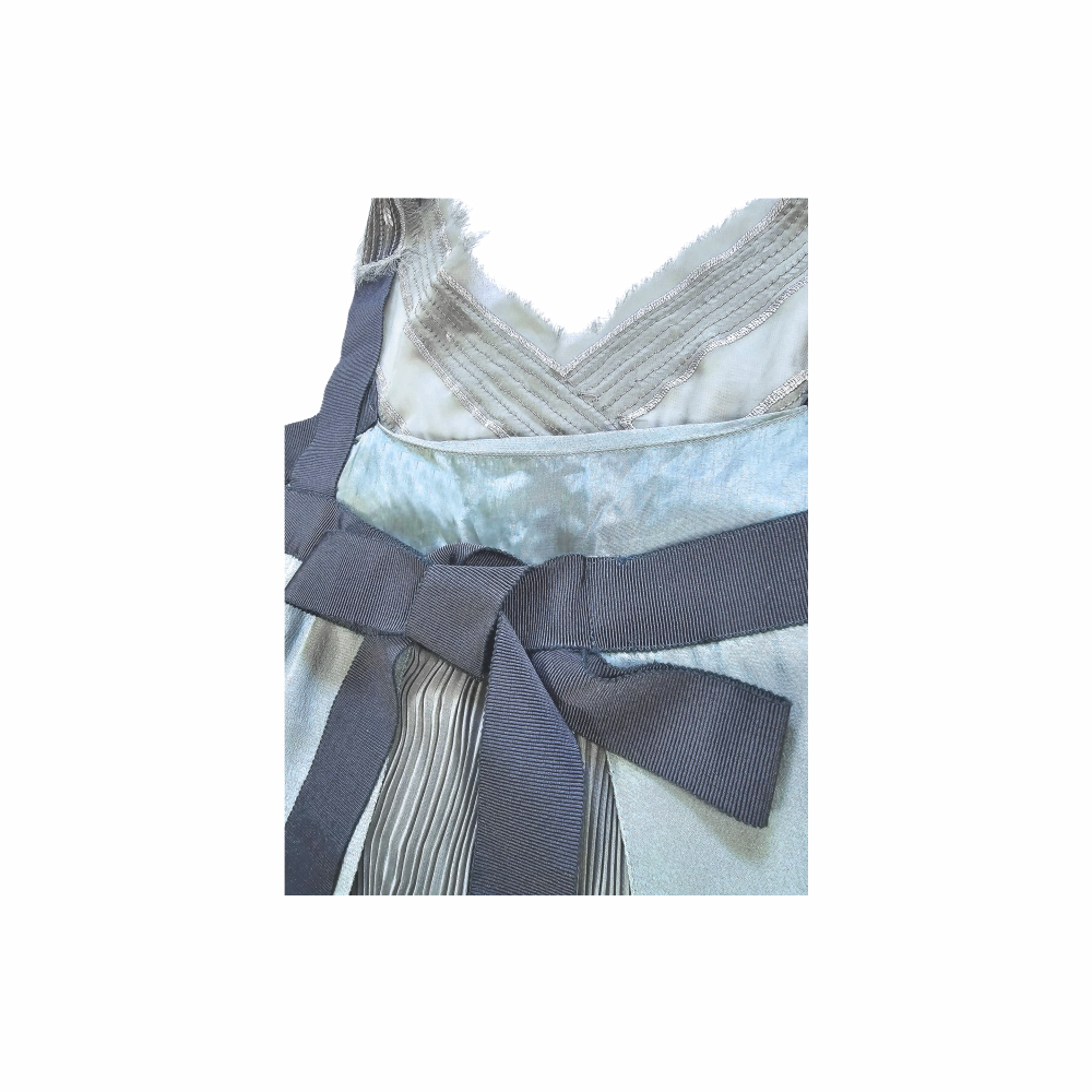 Silk Dress with Embroidered Collar - Philosophy Di Alberta Ferretti