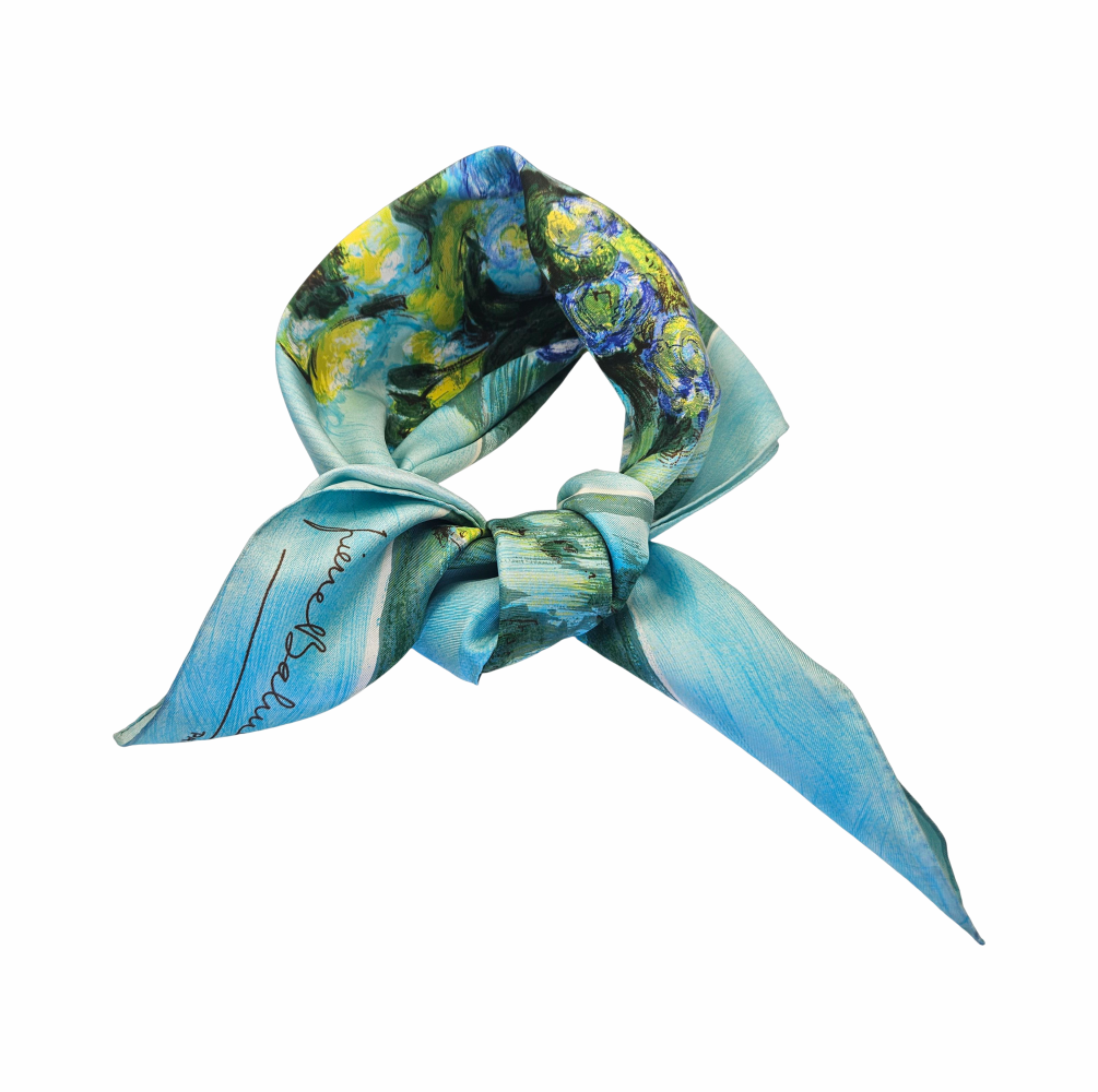 Vintage 1980s Floral Silk Scarf - Pierre Balmain