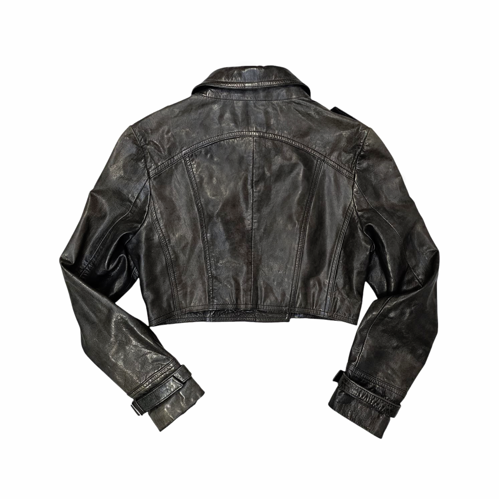 Cropped Leather Trench Coat - Pins and Needles - Re:Velvet