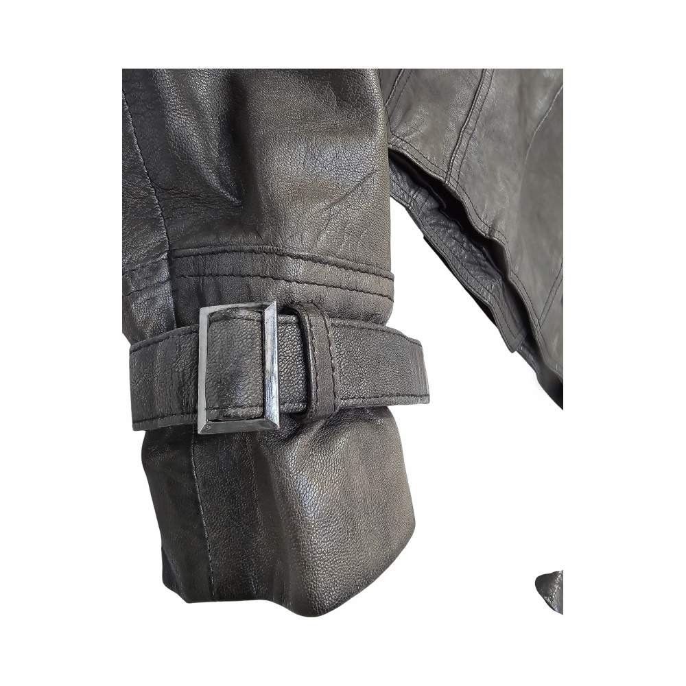 Cropped Leather Trench Coat - Pins and Needles - Re:Velvet