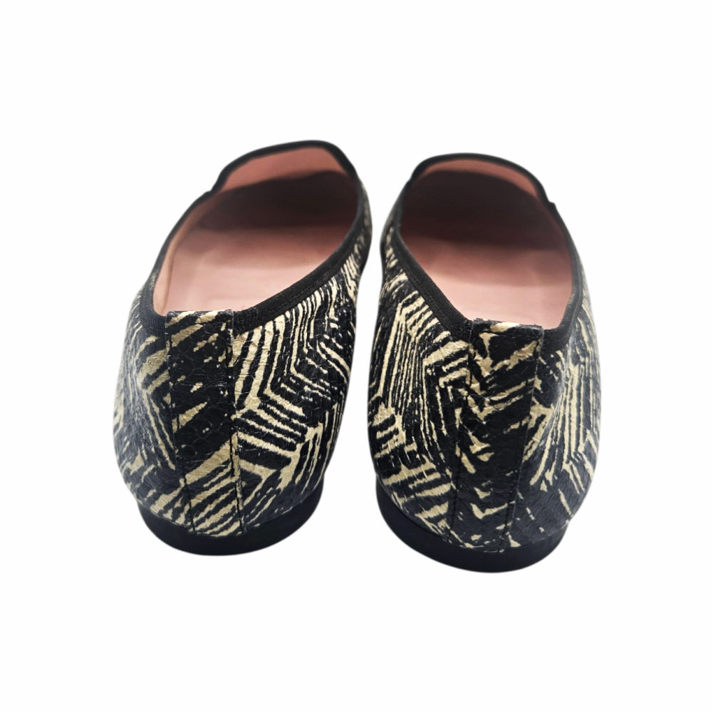 Printed Smoking Slipper Loafers - Pretty Ballerina "Pretty Loafers" - Re:Velvet